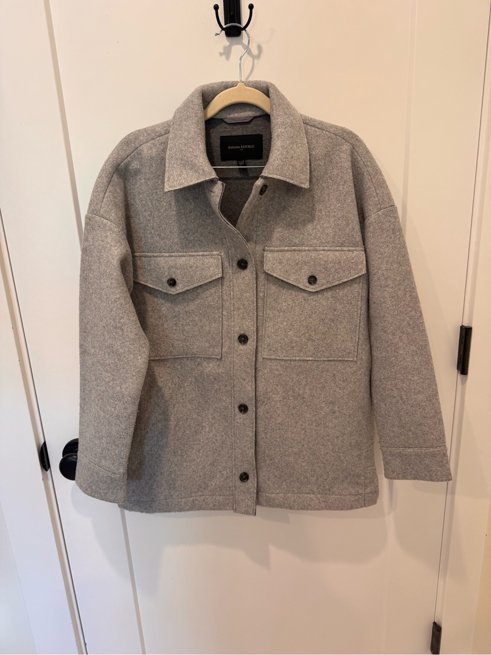 Banana Republic oversized felt shacket